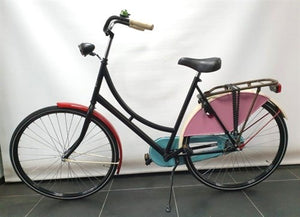Aldo 28 inch omafiets papegaai 50cm + axa solid