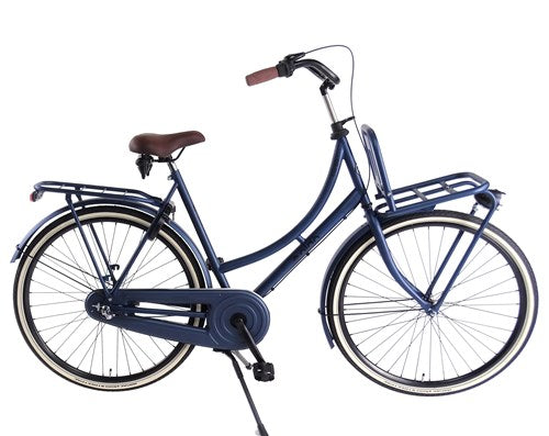 Aldo 28 inch omafiets cargo 57cm 3v jeans blauw