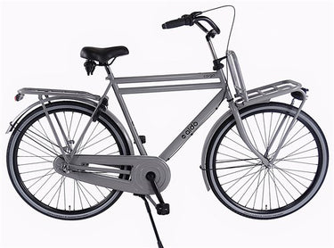 Aldo 28 inch opafiets cargo 3v 65cm nardo grey