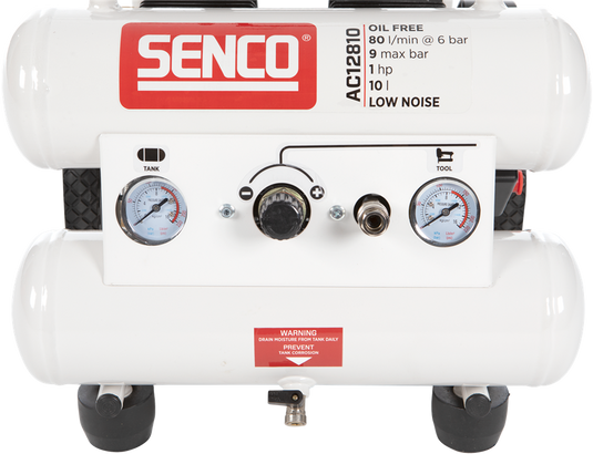 Senco olievrije geluidsarrme compressor ac12810