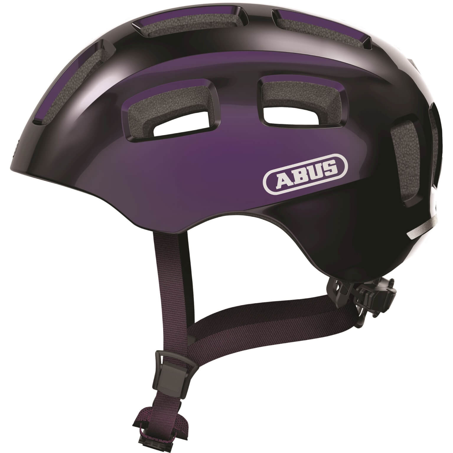 Abus helm Youn-I 2.0 black violet S 48-54cm