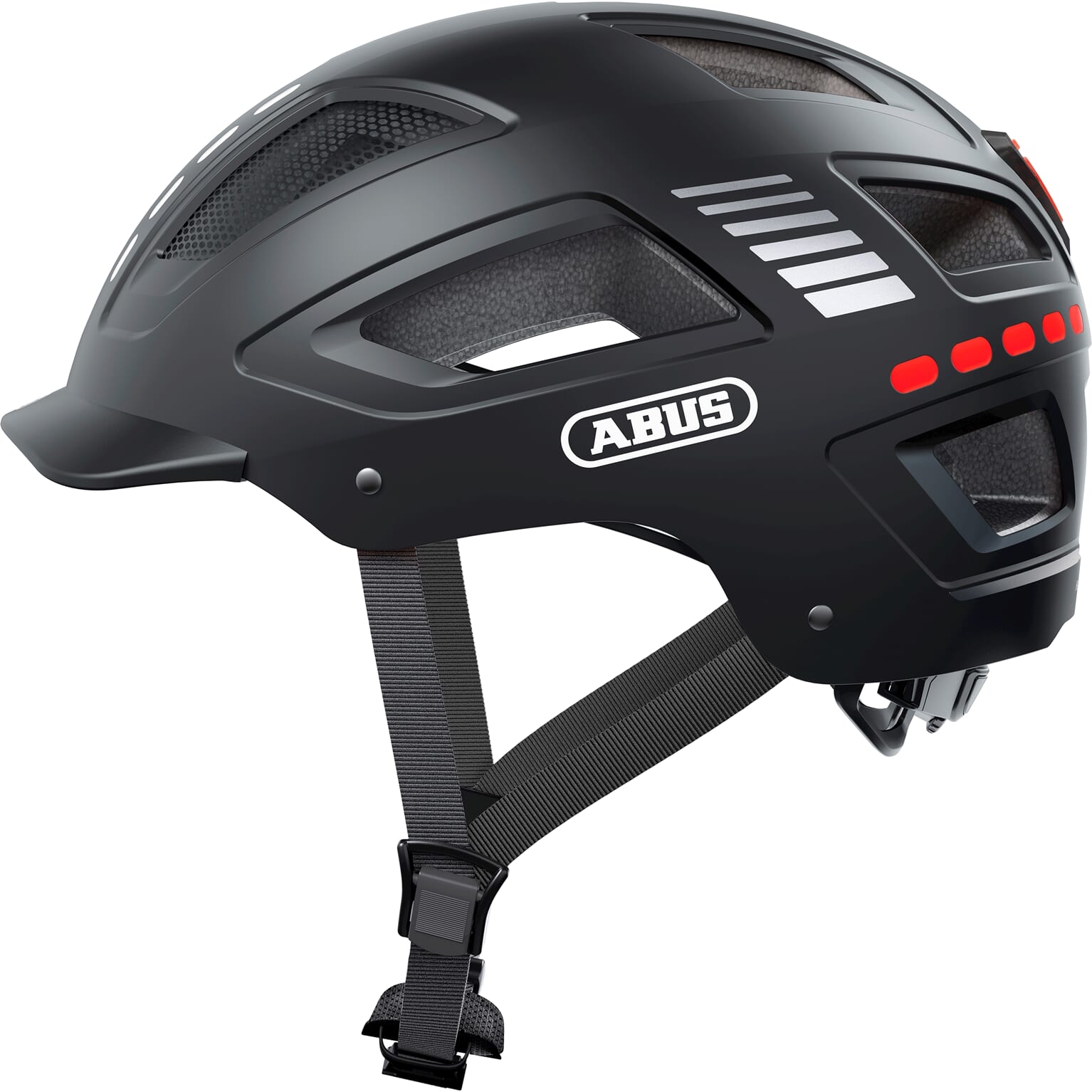 Abus helm Hyban 2.0 LED signal black XL 58-63cm