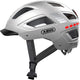Abus fietshelm hyban 2.0 led signal silver m - 52-58 cm - zilver - geschikt voor gebruik op elektrische fietsen - stadsfietsen - 400 g