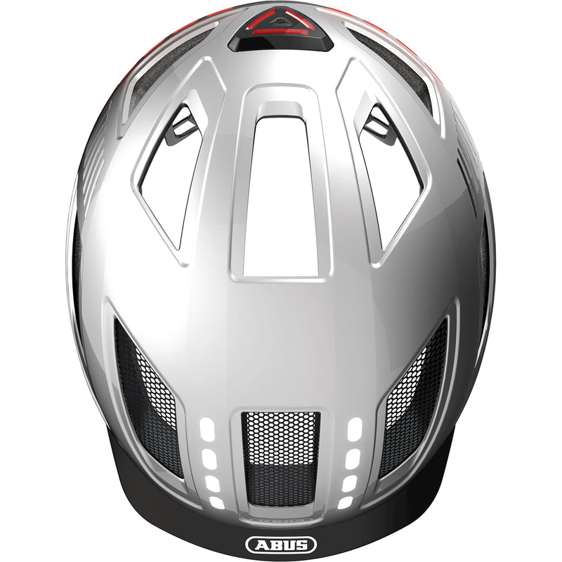 Load image into Gallery viewer, Abus helm hyban 2.0 led signal silver l 56-61cm
