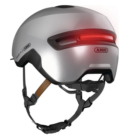 Abus helm Hud-Y gleam silver L 57-61cm