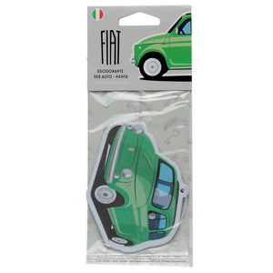 Pepermunt - retro groene fiat 500 luchtverfrisser
