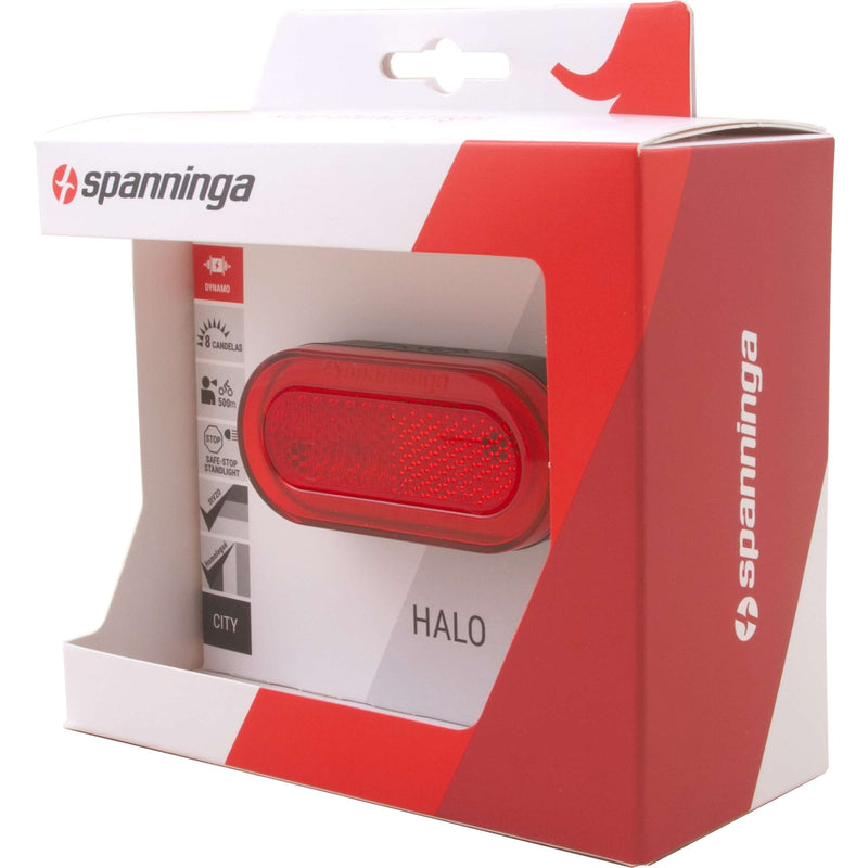 Load image into Gallery viewer, Spanninga achterlicht halo xdvs led rear light spann.halo xdvs rack att.50mm

