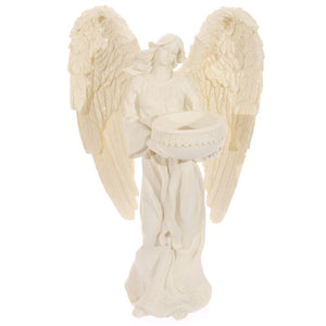 Engel waxinelichthouder - staand 23cm