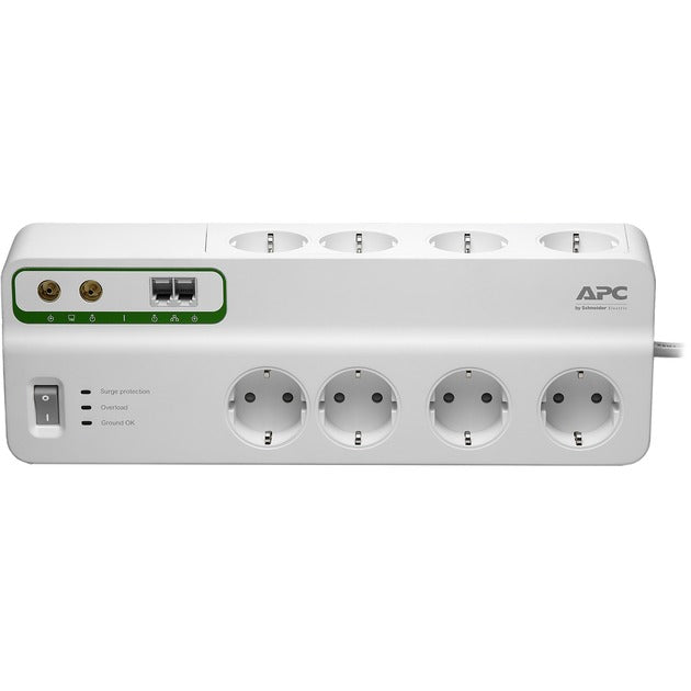 Load image into Gallery viewer, APC Stekkerdoos met overspanningsbeveiliging 8x (+Coax
