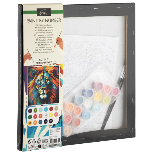 Nassau schilderen op nummer leeuw 30cm