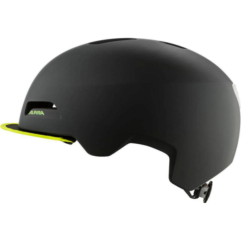 Load image into Gallery viewer, Alpina sports urban helm brooklyn 57-61 mat zwart geel

