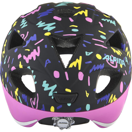 Olympic sportswear alpina sports kinderhelm ximo flash black-confetti 47-51 mat