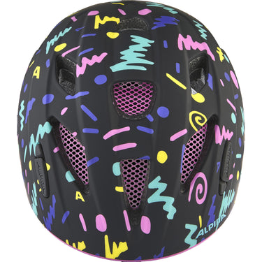 Olympic sportswear alpina sports kinderhelm ximo flash black-confetti 49-54 mat