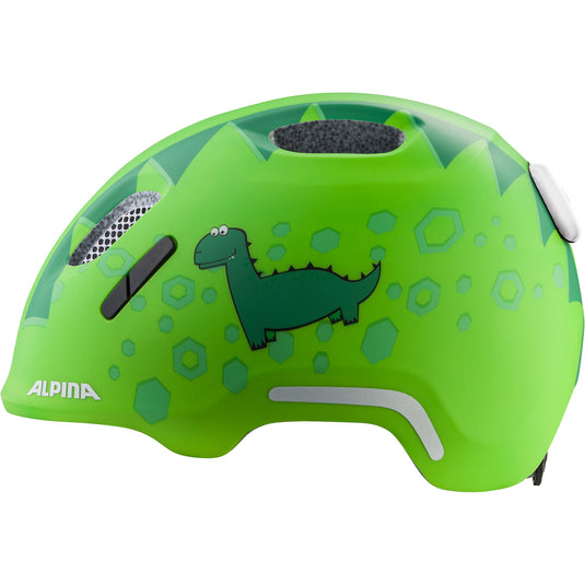 Olympic sportswear alpina sports kinderhelm ximo flash green dino 49-54 mat