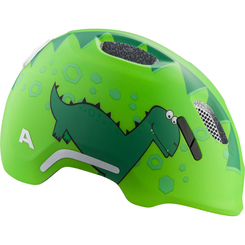Load image into Gallery viewer, Olympic sportswear alpina sports kinderhelm ximo flash green dino 49-54 mat
