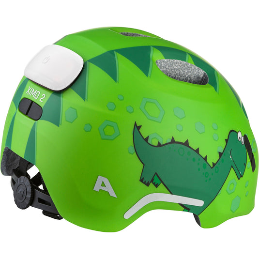 Olympic sportswear alpina sports kinderhelm ximo flash green dino 49-54 mat