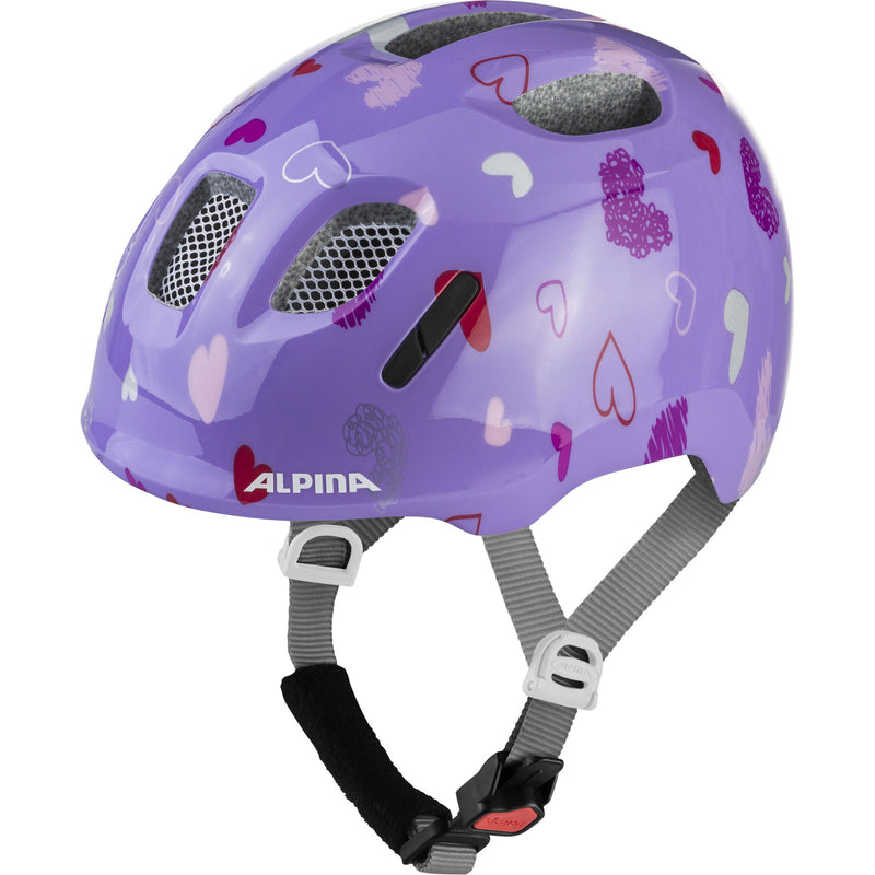Load image into Gallery viewer, Olympic sportswear alpina sports kinderhelm ximo 2 purple hearts 49-54 glans
