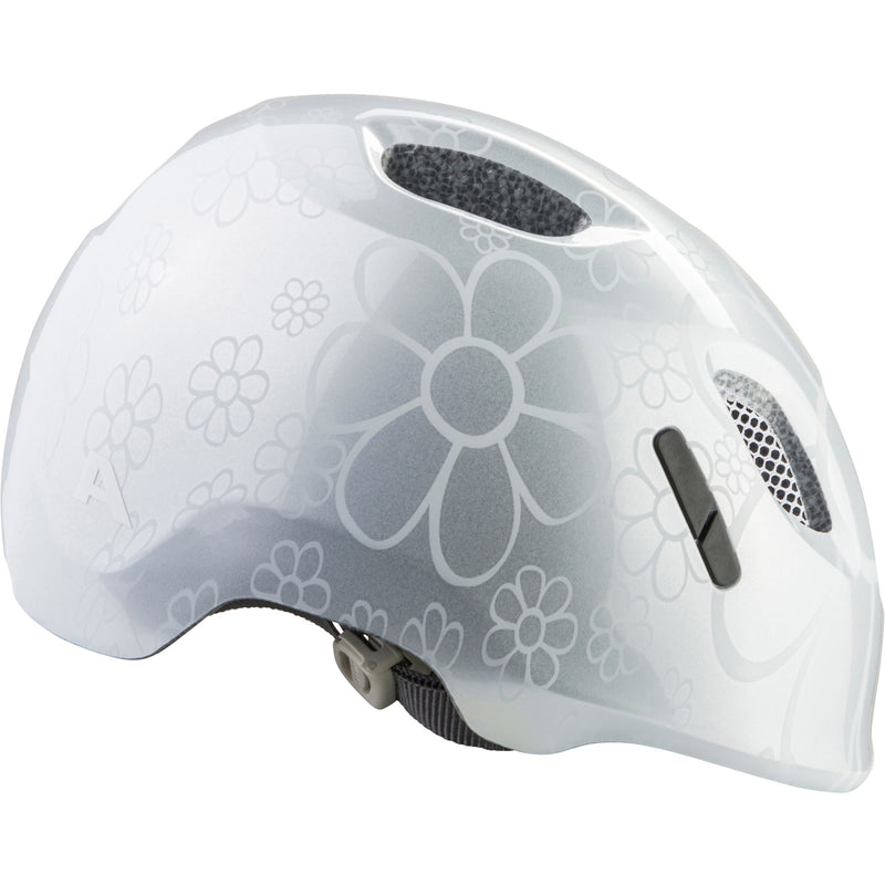 Load image into Gallery viewer, Olympic sportswear alpina sports kinderhelm ximo 2 silver fower 45-49 glans
