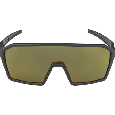 Olympic sportswear alpina sports sportbril ram q-lite gouden spiegel zwart