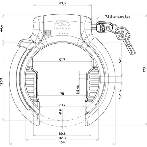 ringslot Imenso Large Art** met plug-in optie