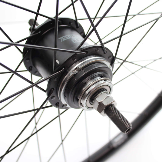 Roland achterwiel 28 sa a2k 2-speed rival26 zwart rvs spk