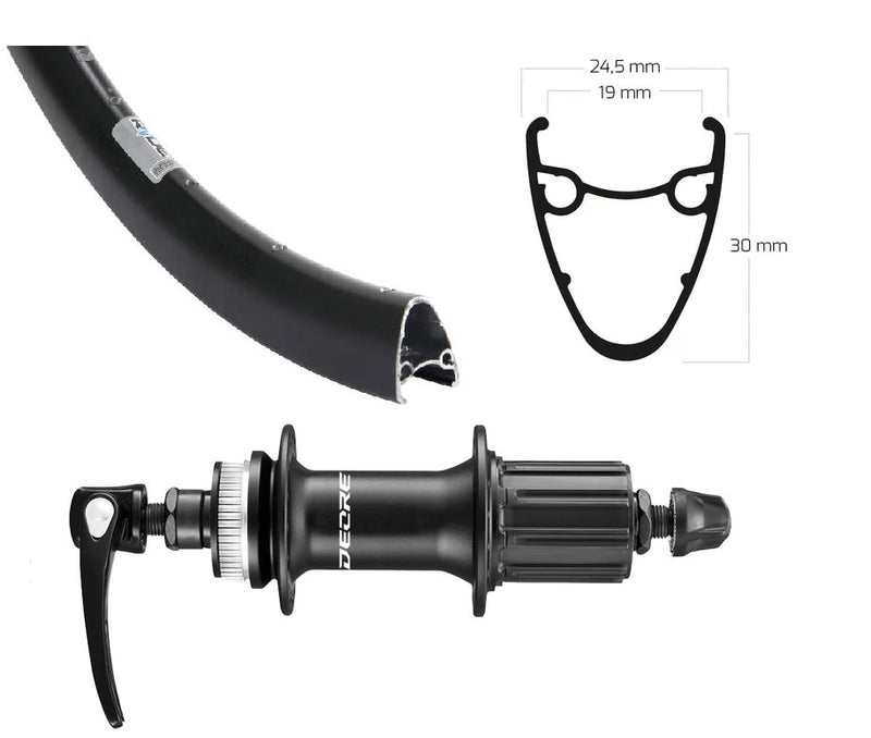 Load image into Gallery viewer, Roland achterwiel 28 ryde dutch19 shimano m5100 zw spk
