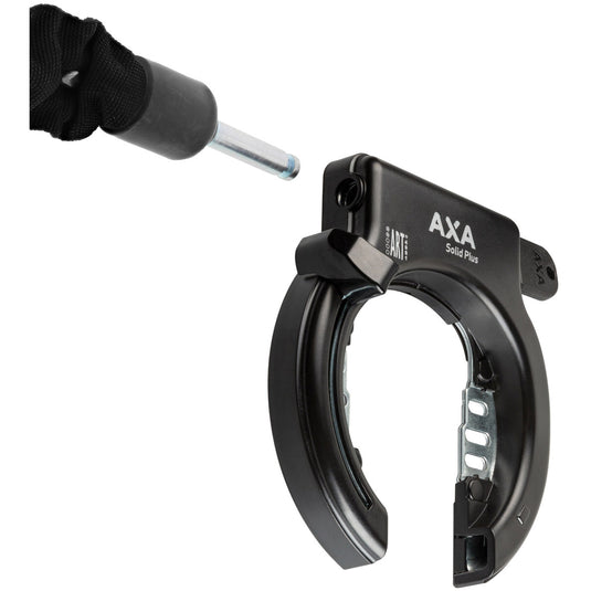 Axa ringslot solid plus zwart (op kaart)