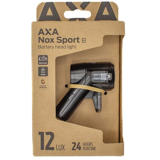 Axa koplamp nox sport batterij aan uit 12 lux