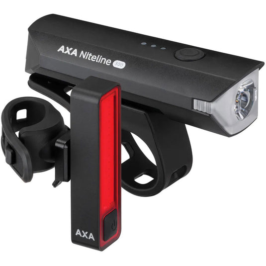 Axa verlichtingsset niteline 300 300lux usb-c