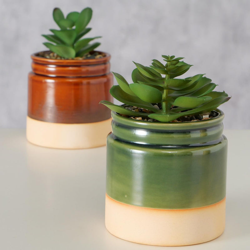 Load image into Gallery viewer, Boltze home kunstplant succulent in pot ø9,5xh14cm
