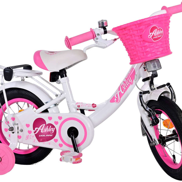 Volare Ashley Kinderfiets - Meisjes - 12 inch - Wit