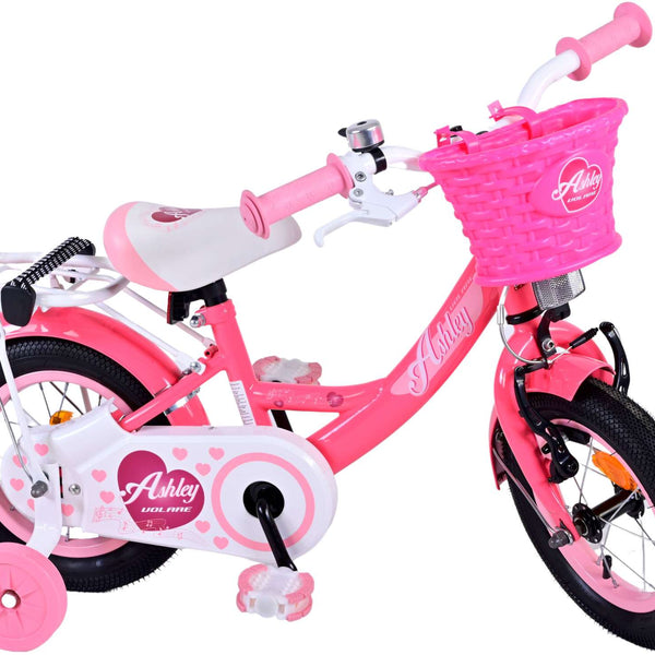 Volare Ashley Kinderfiets - Meisjes - 12 inch - Rood Roze