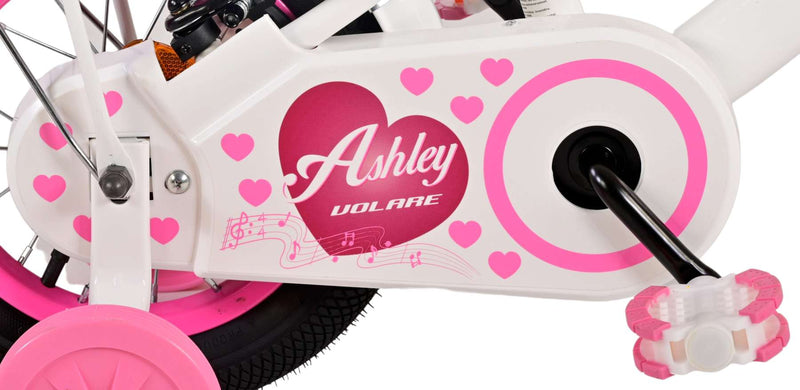 Load image into Gallery viewer, Volare Ashley Kinderfiets Meisjes 12 inch Wit Twee handremmen
