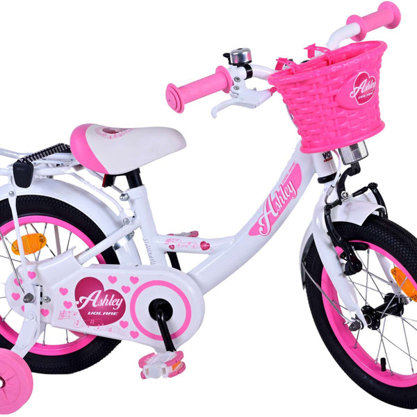 Volare Ashley Kinderfiets - Meisjes - 14 inch - Wit