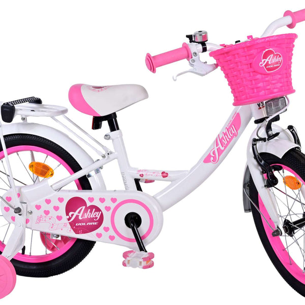 Volare Ashley Kinderfiets - Meisjes - 16 inch - Wit