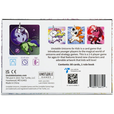 Teeturtle unstable unicorns kids edition - junior editie - engelstalig