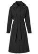 Basil trenchcoat mosse dames jet black s