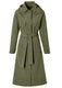 Basil trenchcoat mosse dames olive green m