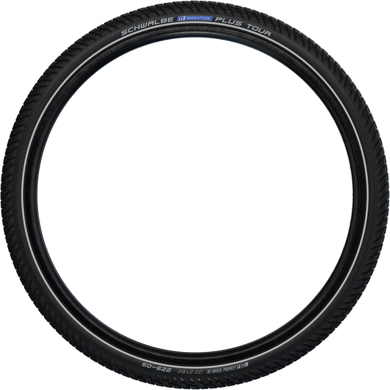 Load image into Gallery viewer, Schwalbe buitenband 28-2.15 (55-622) marathon plus tour perf. zwart refelectie
