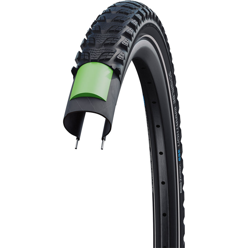 Chargez l'image dans la visionneuse de la galerie, Buitenband Schwalbe Marathon 365 Perf G-G 26 x 2.00 zwart
