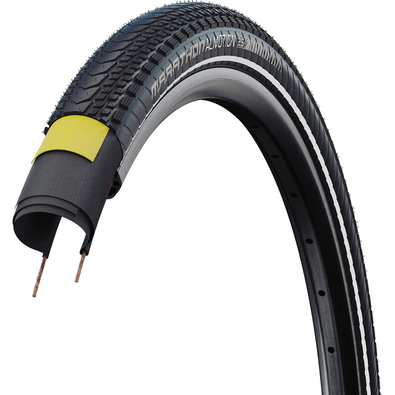 Afbeelding laden in galerijviewer, Schwalbe vouwband marathon almotion pro 50-622 tlr +r zwart
