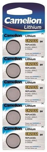Load image into Gallery viewer, Camelion knoopcel batterij 3v cr2032 kaart a 5 stuks
