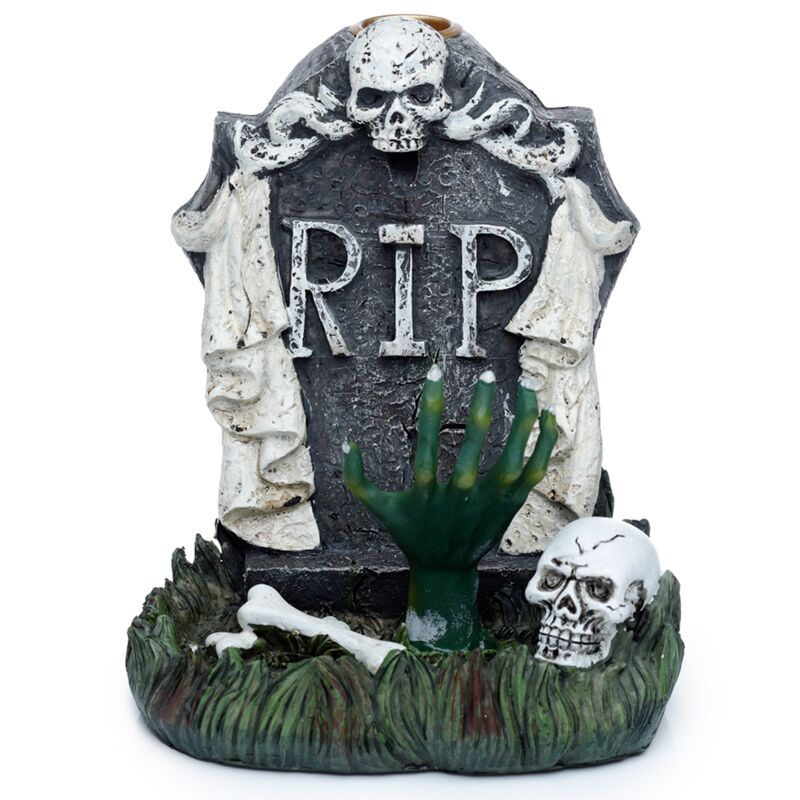 Load image into Gallery viewer, Rip zombie hand grafsteen backflow wierookhouder
