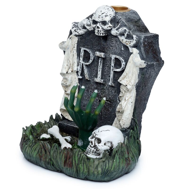Load image into Gallery viewer, Rip zombie hand grafsteen backflow wierookhouder
