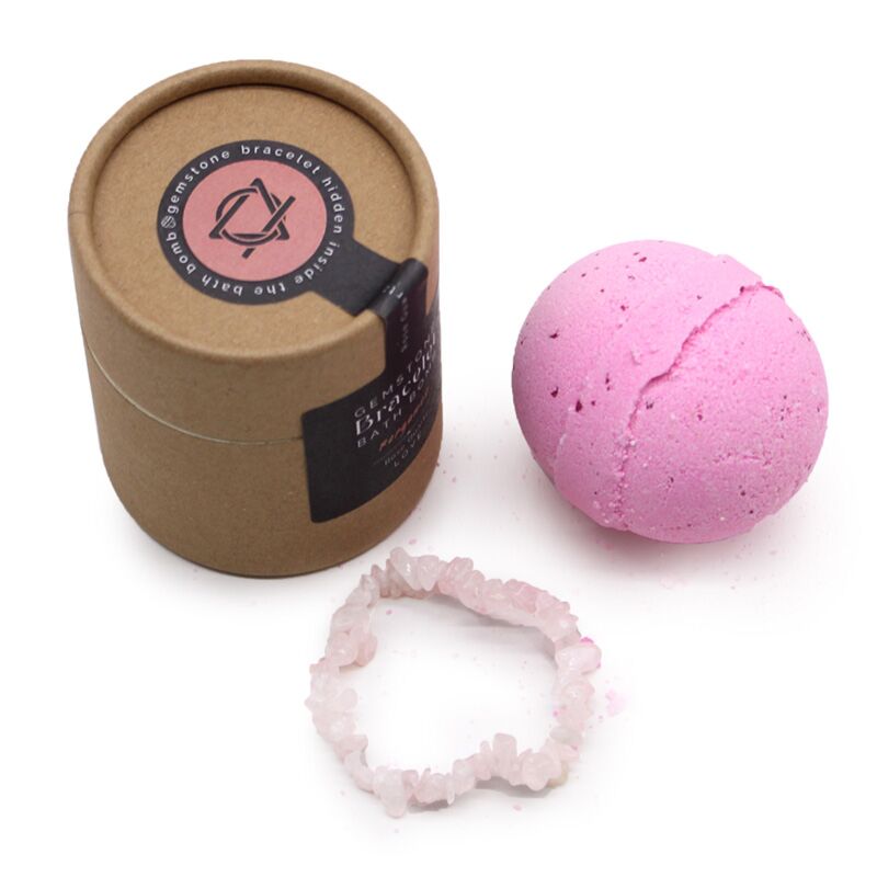 Load image into Gallery viewer, Rozenkwarts armband shea boter bergamot bruisbal
