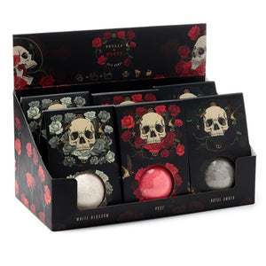 Bruisbal gift box - schedel rozen