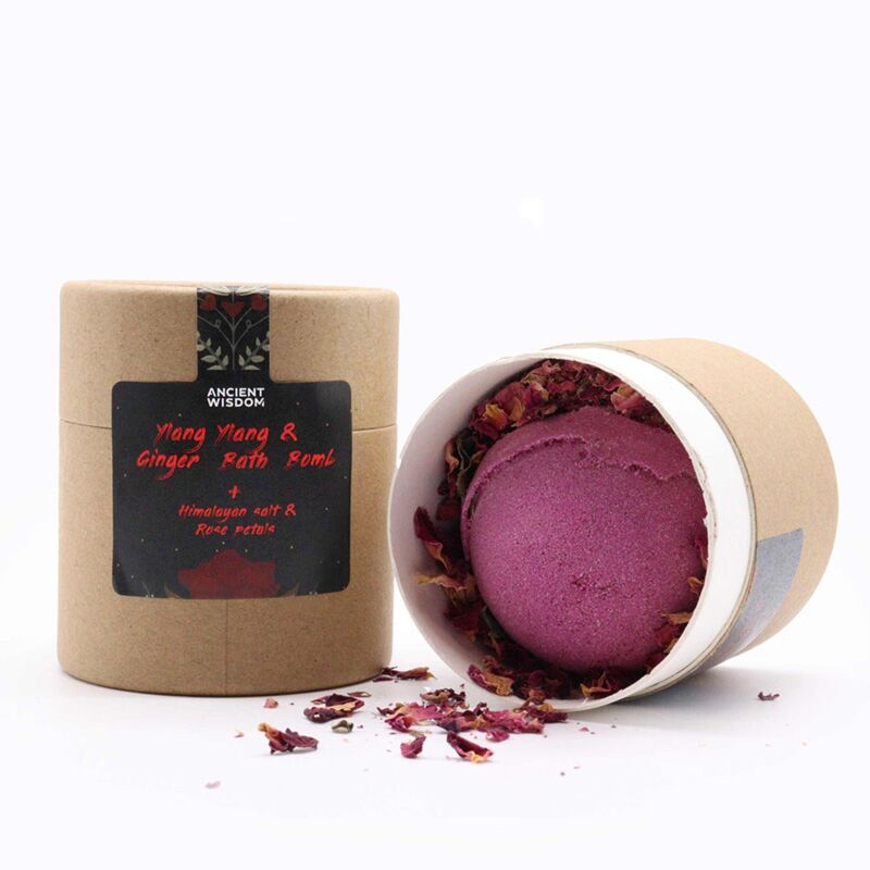 Load image into Gallery viewer, Ylang ylang gember himalaya-zout botanicals bruisballen gift set
