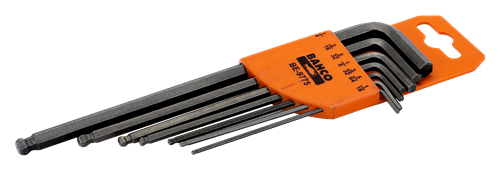 Bahco inbussleutelset lang+kogelkop inch