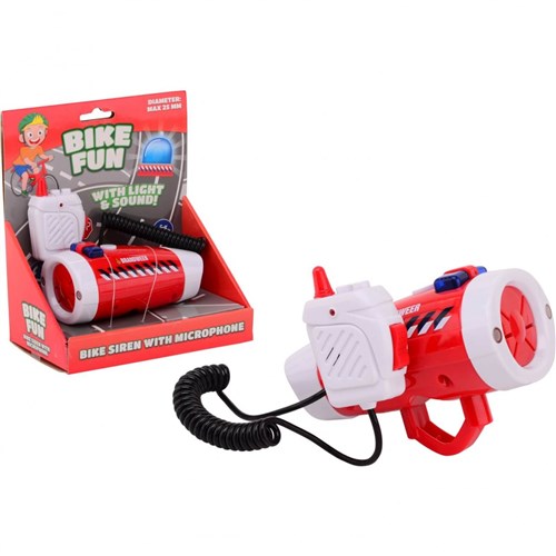 Afbeelding laden in galerijviewer, Bike fun sirene zwaailicht brandweer met microfoon
