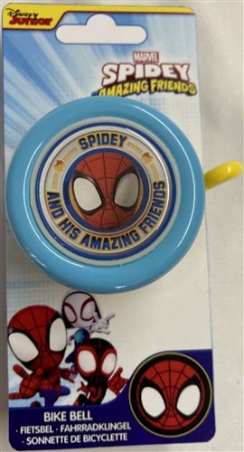 Volare spidey and his amazing friends fietsbel - jongens - blauw rood geel